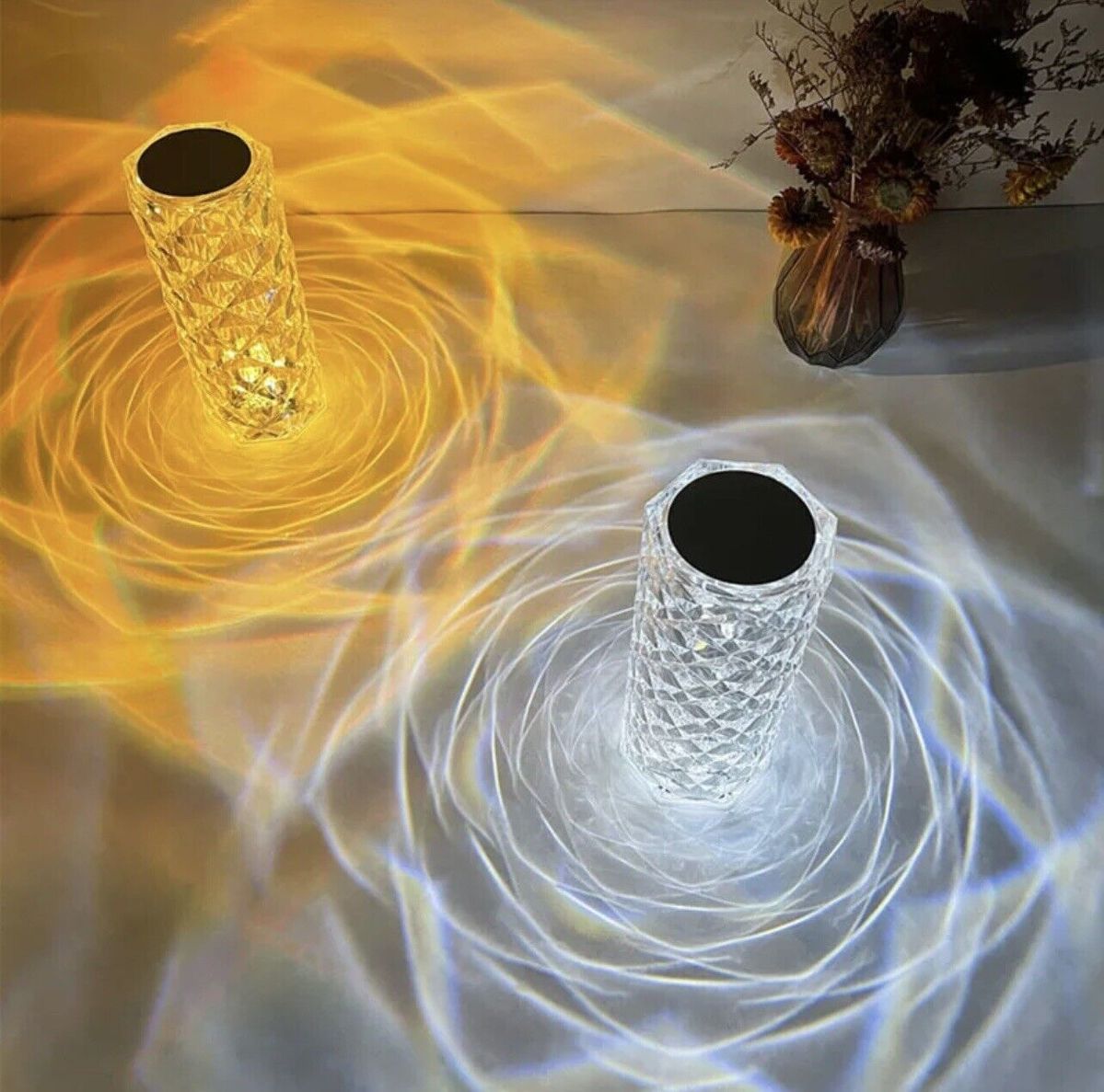 آباژور کریستالی طرح رز